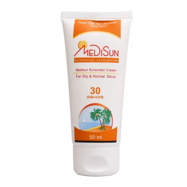 کرم ضد آفتاب SPF30 مدیسان پوست خشک و معمولی 50 میلی لیتر - 1