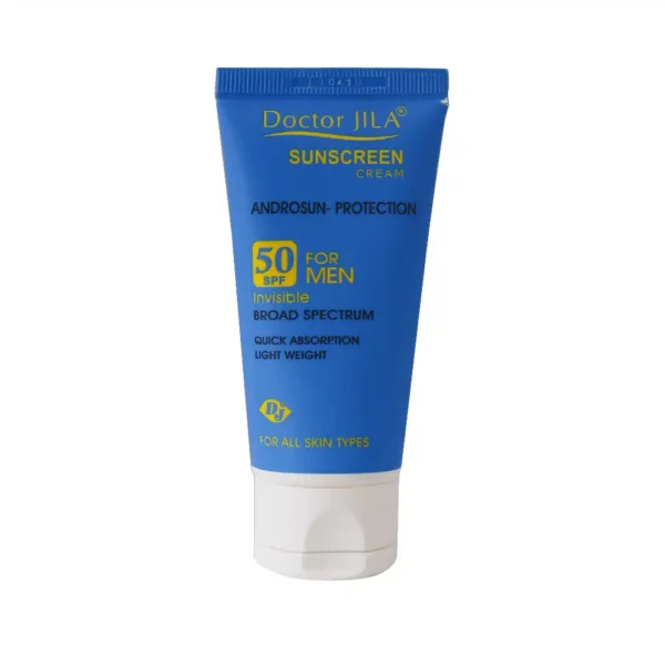 کرم ضد آفتاب بی رنگ SPF 50 آندروسان پروتکشن دکتر ژیلا مناسب آقایان 50 گرم - 1
