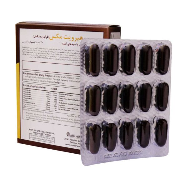 کپسول ژلاتینی هیرویت مکس او پی دی فارما