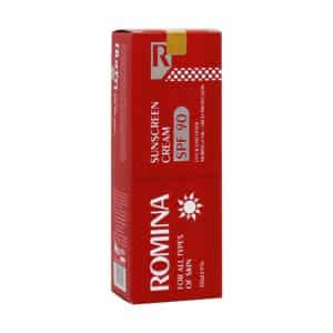 کرم ضد آفتاب SPF90 رومینا مناسب انواع پوست