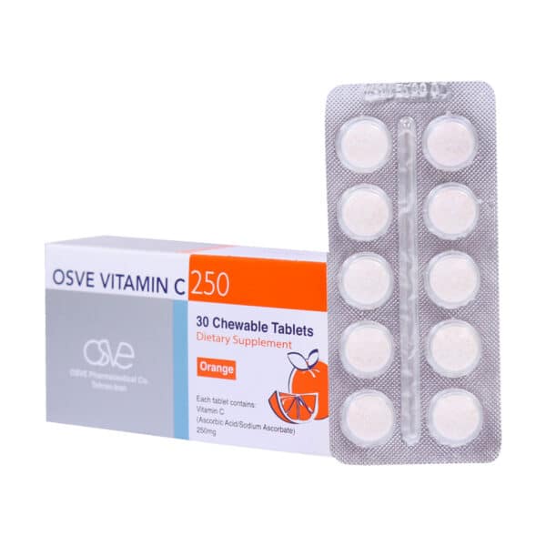 قرص جویدنی ویتامین C 250 میلی گرم اسوه