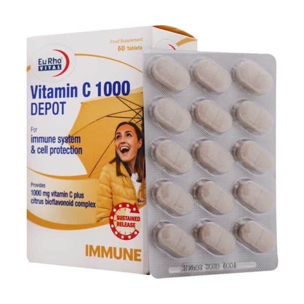 قرص ویتامین C 1000 میلی گرم دپو یوروویتال