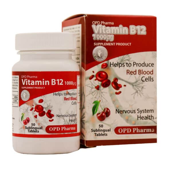 قرص زیرزبانی ویتامین B12 1000 میکروگرم او پی دی فارما 50 عدد - 2