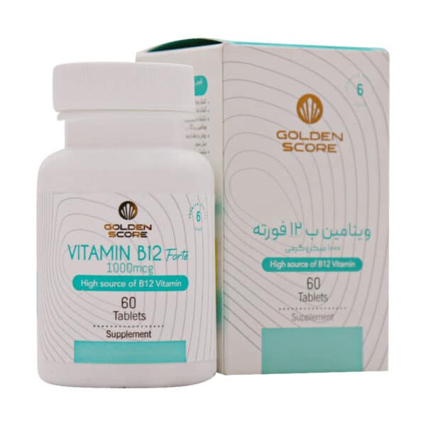 قرص ویتامین B12 فورته 1000 میکروگرم گلدن اسکور