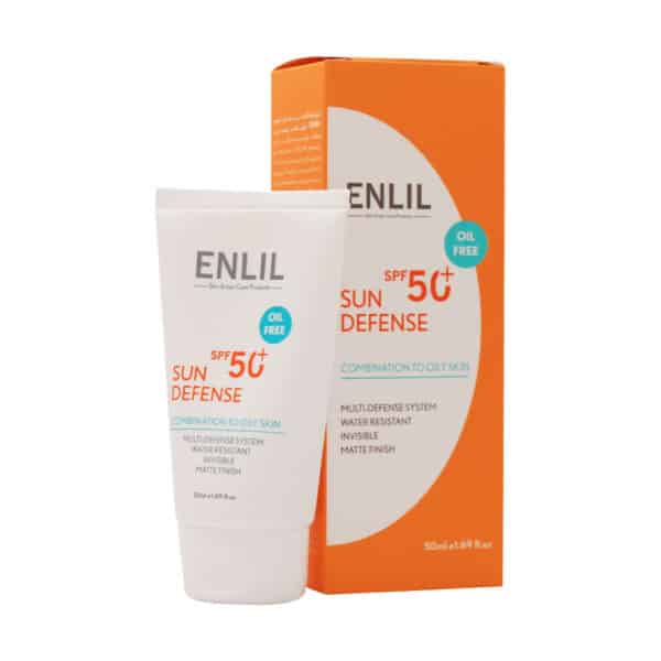 کرم ضد آفتاب سان دیفنس SPF50 پوست چرب انلیل