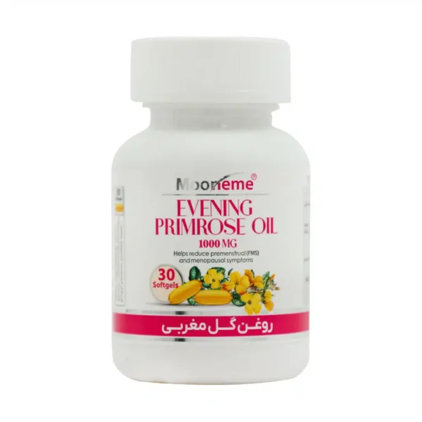 سافت ژل روغن گل مغربی 1000 میلی گرم مونم اکسیر آفرین آریا 30 عدد - 1