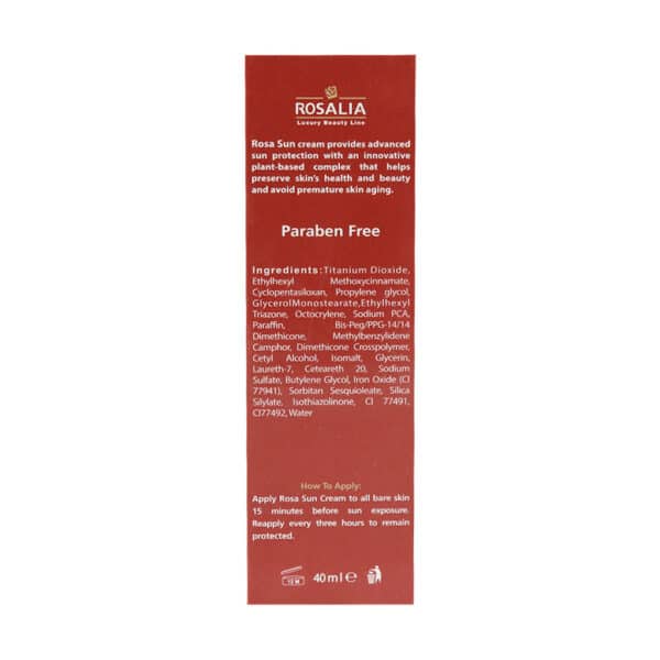 کرم ضد آفتاب SPF50 پوست خشک رزا سان رزالیا