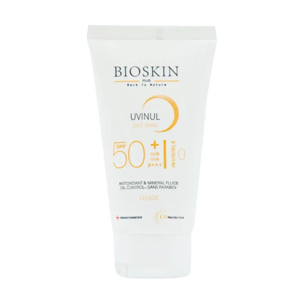 قیمت فلوئید ضد آفتاب SPF50 پوست چرب و مختلط بایو اسکین پلاس