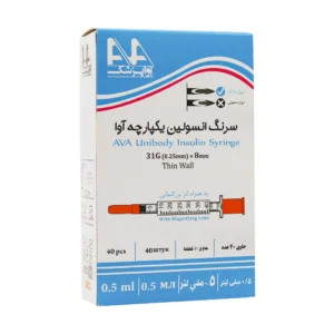 قیمت سرنگ انسولین یکپارچه 0.5 میلی لیتر آوا